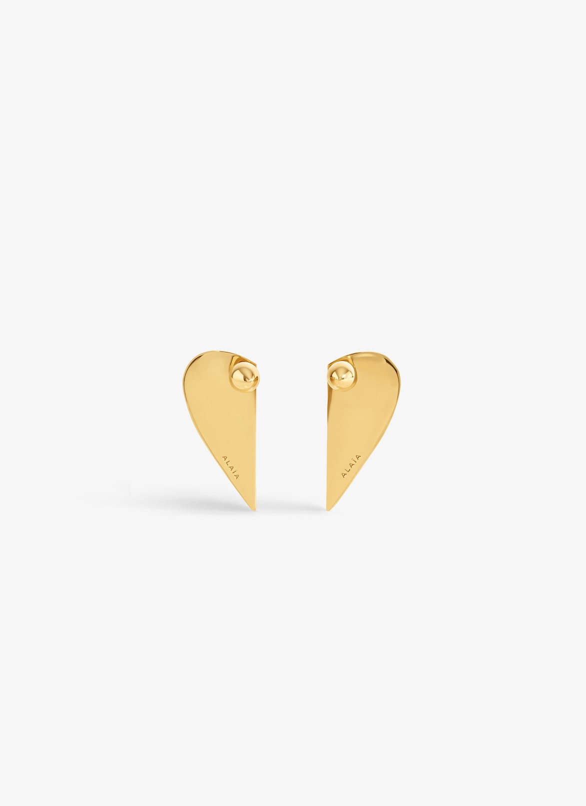 DEMI-CŒUR EARRINGS ALAÏA GOLD DEMI-CŒUR EARRINGS